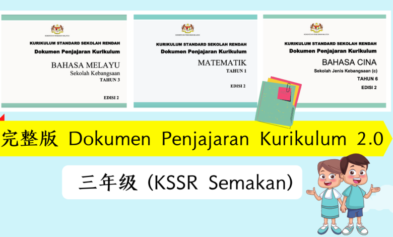 Photo of 【完整版】三年级 Dokumen Penjajaran Kurikulum 2.0 (KSSR Semakan)