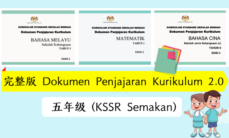 Photo of 【完整版】五年级 Dokumen Penjajaran Kurikulum 2.0 (KSSR Semakan)
